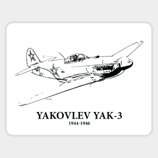 Yakovlev Yak-3 WWII Soviet Fighter Magnet